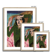 Woman in the Green Blouse Framed & Mounted Print