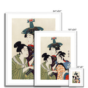 Three Young Men or Women Framed & Mounted Print