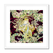 Panel Entitled “Femme à marguerite” or Woman with Daisy Framed & Mounted Print