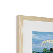 Green Wheat Field with Cypress Framed & Mounted Print