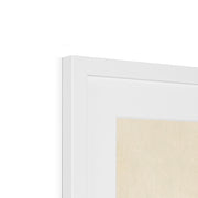 Woman, Full-Length Portrait, Standing, Facing Left, Holding Fan in Right Hand, Wearing Kimono with Check Design Framed & Mounted Print