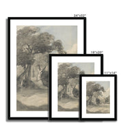Trees in a Meadow Framed & Mounted Print