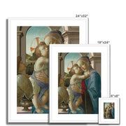 Virgin and Child with an Angel Framed & Mounted Print