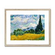 Wheat Field with Cypresses Framed & Mounted Print
