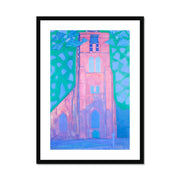 Church tower at Domburg Framed & Mounted Print