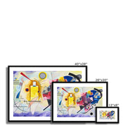 Yellow-Red-Blue abstract Framed & Mounted Print