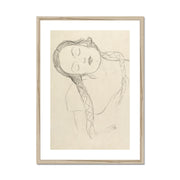 Half-figure of a Young Woman Framed & Mounted Print
