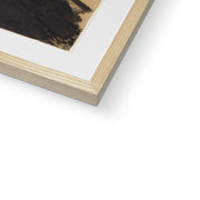 Young Woman in Black Framed & Mounted Print