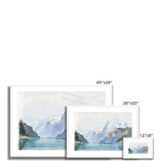 Bay of Uri, Brunnen from Switzerland Framed & Mounted Print
