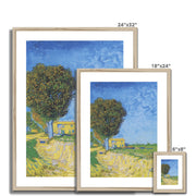 Avenue at Arles with houses Framed & Mounted Print