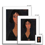 Jeune femme a la rose (Margherita) Framed & Mounted Print