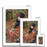 Autumn, portrait of Lydia Cassatt Framed & Mounted Print