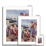 Mussel-Fishers at Berneval Framed & Mounted Print