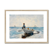 Boys in a Dory Framed & Mounted Print