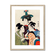 Three Young Men or Women Framed & Mounted Print