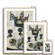 Still Life with Three Puppies Framed & Mounted Print