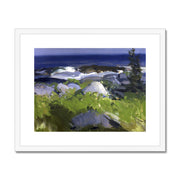 Vine Clad Shore, Monhegan Island Framed & Mounted Print