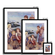 Mussel-Fishers at Berneval Framed & Mounted Print