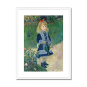 A Girl with a Watering Can Framed & Mounted Print