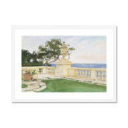 Terrace, Vizcaya Framed & Mounted Print