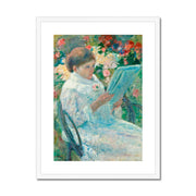 On a Balcony Framed & Mounted Print