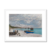 The Beach at Sainte-Adresse Framed & Mounted Print