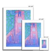 Church tower at Domburg Framed & Mounted Print
