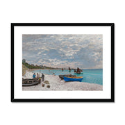 The Beach at Sainte-Adresse Framed & Mounted Print