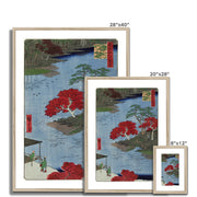 Autumn at Akiba shrine in Ukiji (1857) vintage Japanese prints Framed & Mounted Print