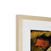 Abstraction; Blue, Yellow and Green Framed & Mounted Print