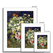Bouquet of Flowers in a Vase Framed & Mounted Print