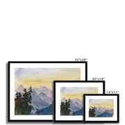 View from Mount Pilatus Framed & Mounted Print