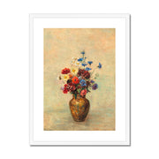 Flowers in a Vase Framed & Mounted Print