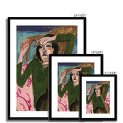 Woman in the Green Blouse Framed & Mounted Print