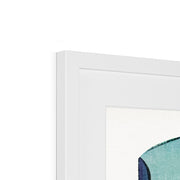 Japanese white cat Framed & Mounted Print