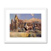 Landscape of the Moon's First Quarter Framed & Mounted Print