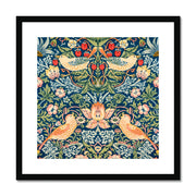 Strawberry Thief Pattern Framed & Mounted Print
