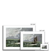 Claude Monet's Seascape, Storm Framed & Mounted Print