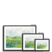 Green Wheat Fields, Auvers Framed & Mounted Print