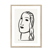 Woman's head Framed & Mounted Print