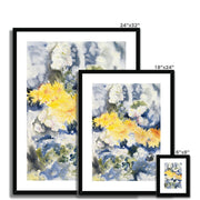 Yellow and Blue Framed & Mounted Print