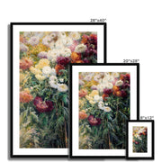 Chrysanthemums in the Garden at Petit–Gennevilliers Framed & Mounted Print