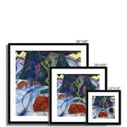 Bison in winter (red bison) Framed & Mounted Print