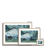 Arrival of the Normandy Train, Gare Saint-Lazare Framed & Mounted Print