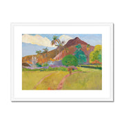 Tahitian Landscape Framed & Mounted Print