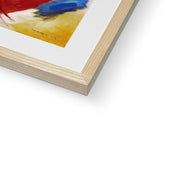 Painting with Green Center Framed & Mounted Print