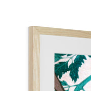 Cat with Tomato Plant Framed & Mounted Print