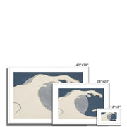 Waves and sun from Momoyogusa–Flowers of a Hundred Generations Framed & Mounted Print