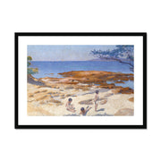 Beach at Cabasson Framed & Mounted Print