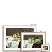 Still Life with Melon and Peaches Framed & Mounted Print